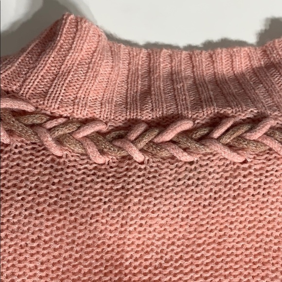 Anthropologie Sleeping On Snow Wool Blend pink Sweater women’s medium - Picture 7 of 8